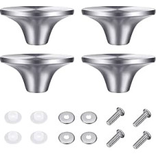 4 Pieces Pot Lid Handle, Replacement Pot Lid Handles, Lid Knob for Pot Lid, Stainless Steel Pot Lid Lid Handle with Screws for Cookware, Pot Lid Handle Replacement Lid Knobs (Silver)