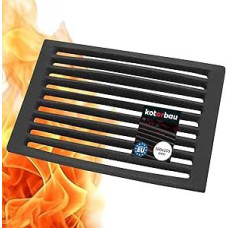 KOTARBAU Fireplace Grate 30 x 20.5 cm Fireplace Ash Grate Table Grate Oven Grate Fireplace Replacement Parts Accessories Cast Iron Grate Oven Grill Fireplace Square Corner Grate