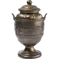 Egiptietiška dekoratyvinė urna Egipto dekoracija 28 cm aukščio bronza