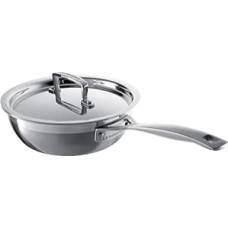 Le Creuset 3-Ply Stainless Steel Non-Stick Chef's Pan with Lid - 24 cm