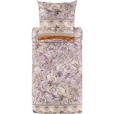 Bassetti BOBOLI 9329895 Bed Linen + 1 Pillowcase Made of 100% Cotton Satin in Glace G1, Dimensions: 135 x 200 cm + 1 K 80 x 80 cm