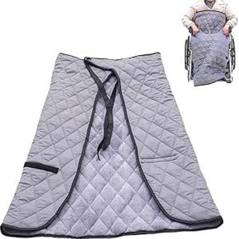 Neįgaliųjų vežimėlio antklodė, žiemos vėjo nepraleidžianti šilumos neįgaliųjų vežimėlio antklodė Neperšlampama neįgaliųjų vežimėlio kojos pūkinė antklodė Suaugusiųjų antklodės pagalvėlė neįgaliųjų vežimėlių naudotojams Priedai 120
