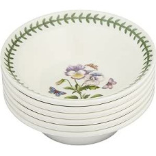 Portmeirion Botanikos sodo dubenėlis avižiniams dribsniams, įvairūs motyvai - 6 vnt., 15 cm skersmens