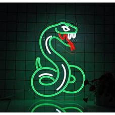 Snake LED Neon Sign for Wall Decor Bedroom Living Room USB Adjustable Brightness for Pub Bar Accessories Decorations Aesthetic Birthday