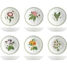 6 piatti fondi flowers in porcellana decori assortiti cm20