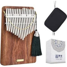 LingTing Kalimba LT-K17P 17 klavišų Kalimba Mbira Thumb Piano, dovana vaikams ir suaugusiems, pradedantiesiems (Sea Whisperer)
