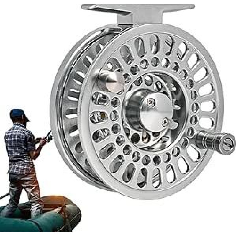 Fly Fishing Reel Lightweight Baitcasting Reel - Žvejybos Tackle Aliuminio lydinio musių entuziastai