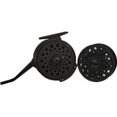Metall Fliegenrolle, Fliegenfischrolle Automatische Fliegenfischrolle, superleichte Angelrolle, Graphit-Fliegenrolle mit zusätzlicher Spule, Netztasche