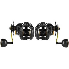 Kohlefaser-Baitcasting-Rolle 6+1BB Baitcaster-Rolle Angelrolle High Speed 6,3: 1 Übersetzungsverhältnis, magnetisches Bremssystem