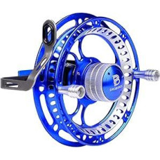 Fliegenrolle aus Metall mit Aluminiumkörnung, 2 + 1BB Daumenrad, Frontgebläse, Angelrolle