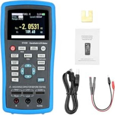 Dioche 2,5-Zoll-LCD-Digital-Handmessgerät für Induktivitäts-, Kapazitäts- und Widerstandsmessungen, Tragbares Multimeter mit Genauen Messwerten und Fernkommunikationsfunktion, 100 KHz