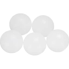 QUARKZMAN 5 PP plastikinių guolių rutuliukų pakuotė, 30 mm, kieto plastiko rutuliukai, G2 tikslumo guolių rutuliukai su matiniu paviršiumi, baltos spalvos