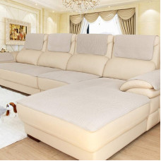 2 neslystančių sofos sofos apsaugų rinkinys Įvairių dydžių dangteliai, skirti sekcinei sofai, smėlio spalvos 30x60 cm