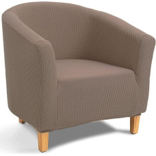Fotelio užvalkalai, elastingas fotelio užvalkalas, tempiamasis fotelio užvalkalas, kavinės kėdės užvalkalas, fotelio užvalkalas (Taupe)
