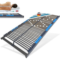 Matratzen Perfekt Lamelinis rėmas 90 x 200 cm 42 buko lentjuostės Reguliuojama pečių zona Tvirtas surenkamas 7 zonų iki 250 kg Pagaminta Vokietijoje