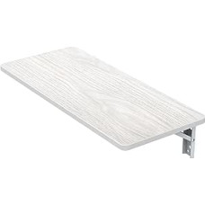 Moderner Klapptisch zur Wandmontage, DIY-Klappschreibtisch, Wandregal, für das Arbeitszimmer, zum Aufstellen auf engstem Raum (weiß, 120 x 30 cm)