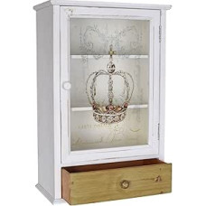 Palazzo Exclusiv Shabby Chic sieninė spintelė 60 x 40 cm Vintage sieninė spintelė Crown