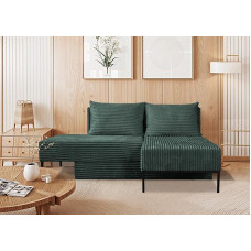 Kaiser Möbel - sofa su miego funkcija, kampinė L formos sofa, sofa-lova su patalynės konteineriu, modulinė sofa su laidu 