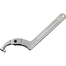 Verstellbarer Schraubenschlüssel, Hakenschlüssel, Rundkopfschlüssel für Rundmuttern, geschmiedeter Chrom-Vanadium-Stahl, 17,8 cm bis 38,1 cm mit 19-170 mm verstellbarer Öffnung, kompatibel mit