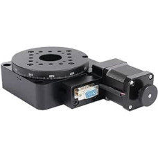 Elektrinė rotacinė mašina, 100 mm motorizuotas sukimosi kampas, optinė rotacinė plokštė, 360° Präzisions-Schneckengetriebe-Drehtisch, Reduzierungsverhältnis 1/180, svoris 45 kg