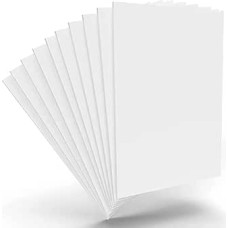 10 Stück weiße Schaumstoffplatten 40 x 60 cm/15,7 x 23,6 Zoll - stabili, säurefrefreie Präsentationsschaumplatten for Kunst, Schulprojekte und Beschilderung