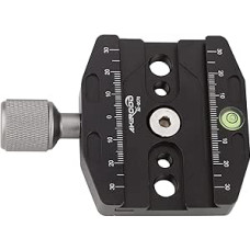 70 mm universalus greitojo atleidimo spaustukas su šveicariška spaustuko plokštele tinka trikojo rutulinei galvutei Universali greitojo atleidimo sėdynė Trikojo greitojo atleidimo plokštelė Monopodo galvutė