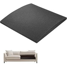 Sofakissen Stütze aus Hochdichtem Schaumstoff Ersatz Sitzkissen Couchkissen-Unterstützung für Schlaffen Sitz Gebogene Möbel-Sitzstütze Stuhlkissen, 3 Stück, 50x50x5cm, Schwarz