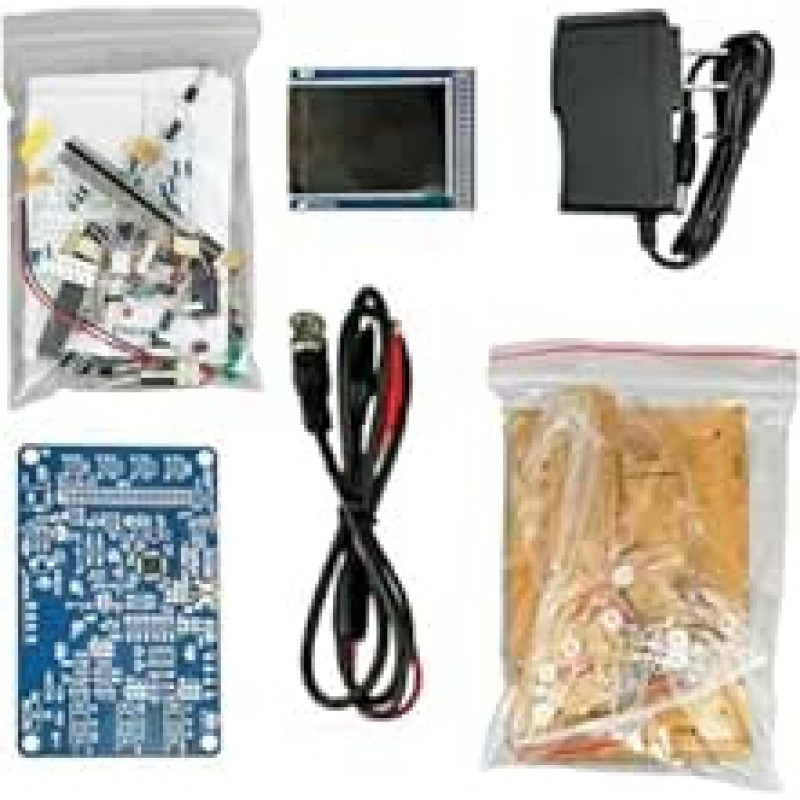 O138 skaitmeninio oscilografo rinkinys, suderinamas su STM32F103C8T6 mikrovaldikliu (DSO138 adapterio korpusas)