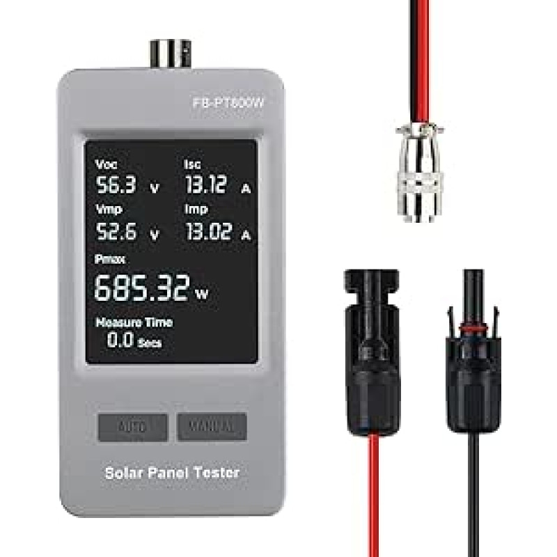 PMA1800/PMA800 Saulės modulių testeris, MPPT fotovoltinių plokščių multimetras, leistinumo matuoklis