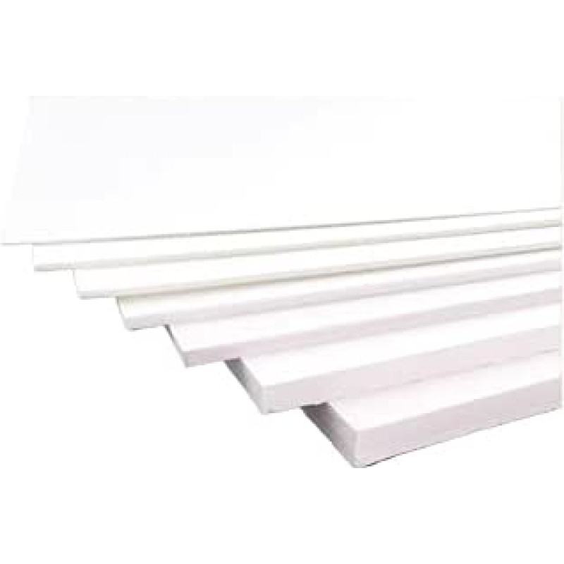 5 Stück expandierte PVC-Schaumstoff Platten - 1/2/3 mm dicke weiße Platten for Kunsthandwerk und Präsentationen(400x600x2mm)