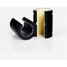 Offenes Linearlager aus technischem Kunststoff, selbstschmierende Buchsenschieberfaser LM-10OP LM-12OP LM-16-50OP(Brown,J1-LM40 40X60X80mm)