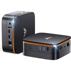 NiPoGi AK1PLUS mini kompiuteris 16GB DDR4 1024GB M.2 SSD, 12 kartos 