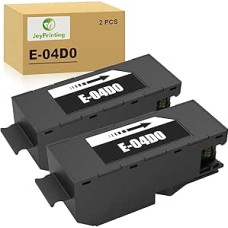 2 pakuotės T04D0 arba C13T04D000 rašalo priežiūros dėžutės T04D0 arba C13T04D000 juodos spalvos rašalo priežiūros rinkinys, suderinamas su spausdintuvais EcoTank ET-7700 ET-7750 L7188