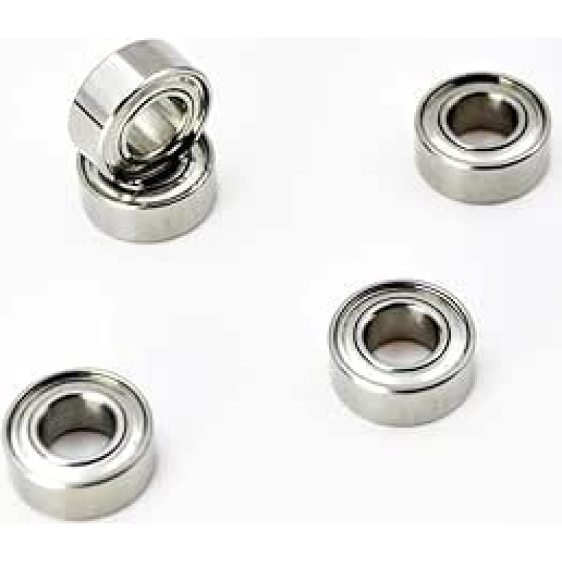 Bearing, Hybrid Ceramic Bearing SMR105ZZ Stainless Steel MR105 ZZ 5 x 10 x 4 mm 1050 Inner Bore 5 Miniature Ball Bearings (Pack of 10), Improved Durability (2 Pieces)