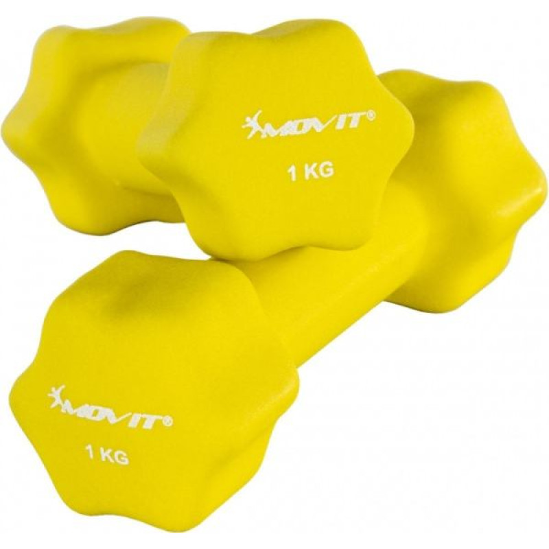 Neoprene dumbbells 2x1 kg MOVIT