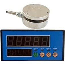 Plokščias apkrovos elementas (58 mm) 10 kg-5000 kg su skaitmeniniu 5 skaitmenų ekranu (1,0-2,0 mV/V), IP66 reitingas, legiruoto plieno svėrimo sistemos rinkinys, patikimi duomenys (2T ir indikatorius)