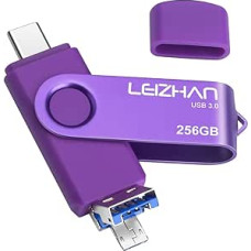 USB atmintinė 256 GB, C tipo / mikro USB / USB 3.0 atmintinė, didelės spartos USB 3.0 atmintinė televizoriui / vaizdo įrašui / išorinei duomenų saugyklai, atmintinė su rašikliu išmaniajam telefonui / kompiuteriui / 