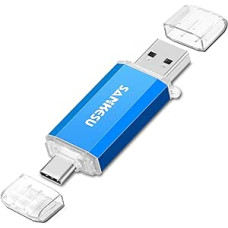 256 GB USB atmintinė USB Stick 3.0 USB C Flash Drives USB-A ir C tipo OTG atminties kortelė, dviguba atminties kortelė kompiuteriui / staliniam kompiuteriui / nešiojamajam kompiuteriui / C tipo mobiliajam telefonui (faktinė prieinama talpa: 234 GB)