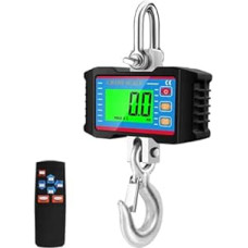 Kranwaage Digitale Hängewaage LCD Auto Lock Hochleistungs-Hängehakenwaage Werkzeuge Fernbedienung Mehrere Funktionen(1000kg)
