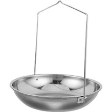 Tragbare Edelstahl Kranwaage mit Robuster Kette Wiegeschale für Lebensmittel und Getreide Kompatibel mit Taschenwaagen Aufhängbares Waagenzubehör für Industrie und Handel