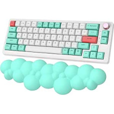 ZIYOU LANG Keyboard Cloud Wrist Rest Memory Foam Keyboard Wrist Rest for Keyboard Typing Pain Relief, Ergonomic Keyboard Rest, Support for Office, Computer, Mac Green