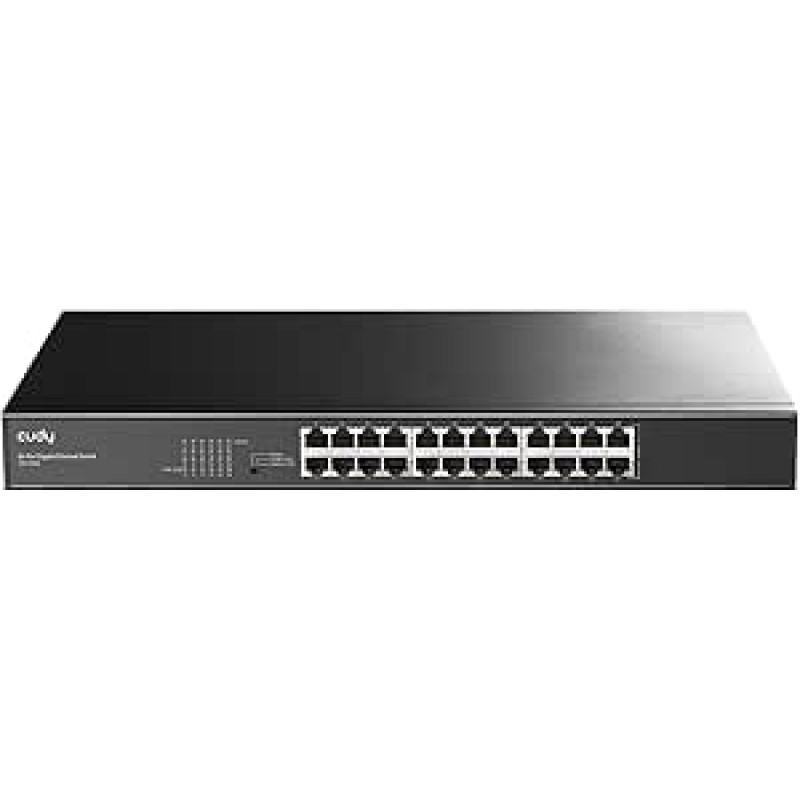 Cudy GS1024L 24 prievadų Gigabit Ethernet komutatorius Stalinis / stovo montavimas Plug & Play ekranuoti prievadai Tvirtas metalinis 19 colių