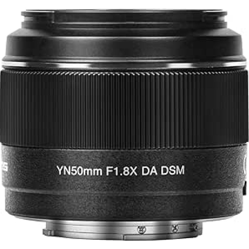 YN50 mm F1.8X DA DSM F1.8 Didelės diafragmos laikiklis ir objektyvas AF/MF Automatinio fokusavimo objektyvas, suderinamas su 