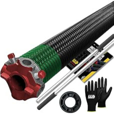 Garažo vartų sukimo spyruoklės 243 x 2 x 32 sukimo spyruoklės garažo vartų remontui | Dešiniosios spyruoklės keitimas kairėje garažo pusėje su 1