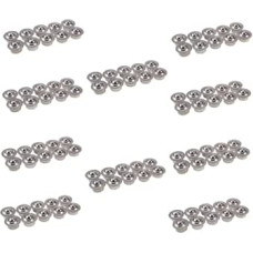 100 nerūdijančio plieno rutulinių ratukų su pritvirtintais guoliais, universalūs pernešimo ratukai kiliminėms grindims, lygūs ir patvarūs, skirti baldams ir konvejerių sistemoms