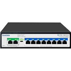 8 Port Poe Switch, Cloud Managed Ethernet Switch, 10 Ports PoE+ Switch @120W, 802.3af/at, APP Easy Smart Managed, Cloud Detection, Vlan, Cloud Restart, Cloud Ultraremote to 250M, 802.3af/at