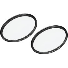 sourcing map UV Lens Filter 67mm Slim Frame Multi Coated Protective Lenses Filter for Cameras Photography Accessories Pack of 2