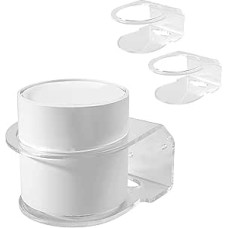HOLACA Wall Mount Bracket for TP-Link Deco X55/X55 Pro/X20/X25/X50/XE75/X60/X68/W3600 WiFi 6 Mesh WLAN (AX1800, AX3000), Simple and Sturdy Acrylic Stand Bracket (Pack of 2)