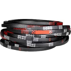 V formos diržas, 1 vnt. SPZ/3V tipo SPZ722~900 mm kietos vielos gumos pavara, žingsnio ilgis, perimetras, pramoninė transmisija, žemės ūkio mašinos, V formos diržas (SPZ737 mm Lw)