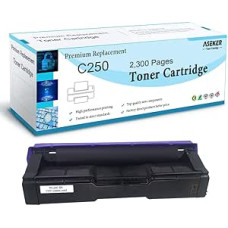Suderinama tonerio kasetė Ricoh SP C250 C250DN C250E C250SF C250SFw C261SFN C261SFN C261SFNW C261DNW spausdintuvui, didelė išeiga 2300 puslapių, 407539 (juoda)